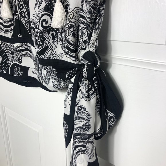 Diane Freis Women's Black and White Print Two-Piece Set - Picture 6 of 11